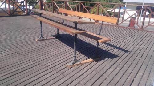 School bench 4 seater