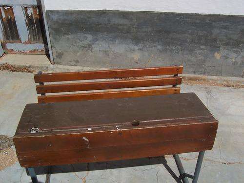 School desk two seater