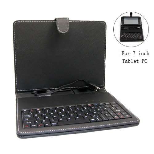 7" Tablet PC PU Leather USB 2.0 Keyboard & Case