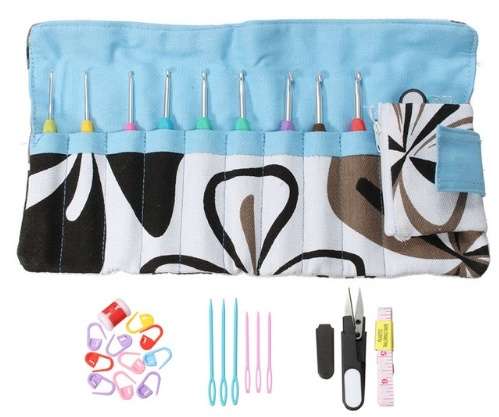 28Pcs/Set Mixed Crochet Kit with Storage Bag *FREE SHIPPING
