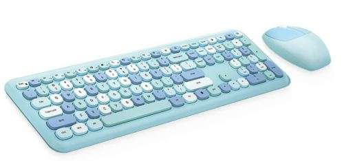 **LOCAL STOCK** MOFii 666 Wireless Keyboard Mouse Set .. (COLOR: BLUE)