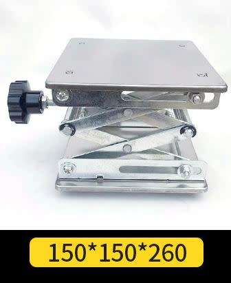 **LOCAL STOCK** Small stainless steel lifting platform 150 * 150 manual alum  alloy laboratory lift