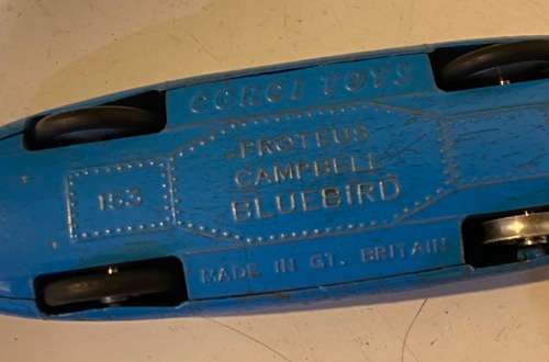 Proteus Campbell Bluebird Landspeed Record Car no.153 (Corgi 1:53 - made in Britain)