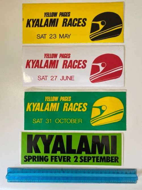 Classic Kyalami Race Days (x4 Stickers)
