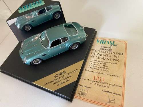 Aston Martin DB4 GT Zagato - Le Mans 1961 (Rare Vitesse 1:43)