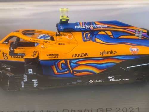 Lando Norris - McLaren 2021 Abu Dhabi GP Special Edition (Spark 1:43 new)