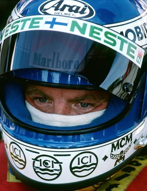 Keke Rosberg`s Visor From 1984 South African F1 Grand Prix (with partial autograph)