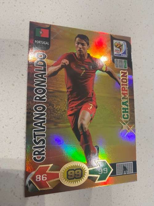 Cristiano Ronaldo - Extremely Rare Gold Champion Card - World Cup 2010 South Africa Panini Adrenalyn