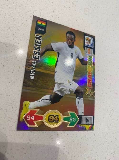 Michael Essien, Ghana - Rare Gold Champion Card - World Cup 2010 South Africa Panini Adrenalyn