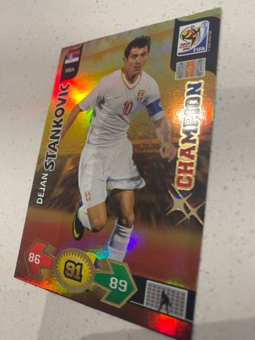 Dejan Stankovic, Serbia - Rare Gold Champion Card - World Cup 2010 South Africa Panini Adrenalyn