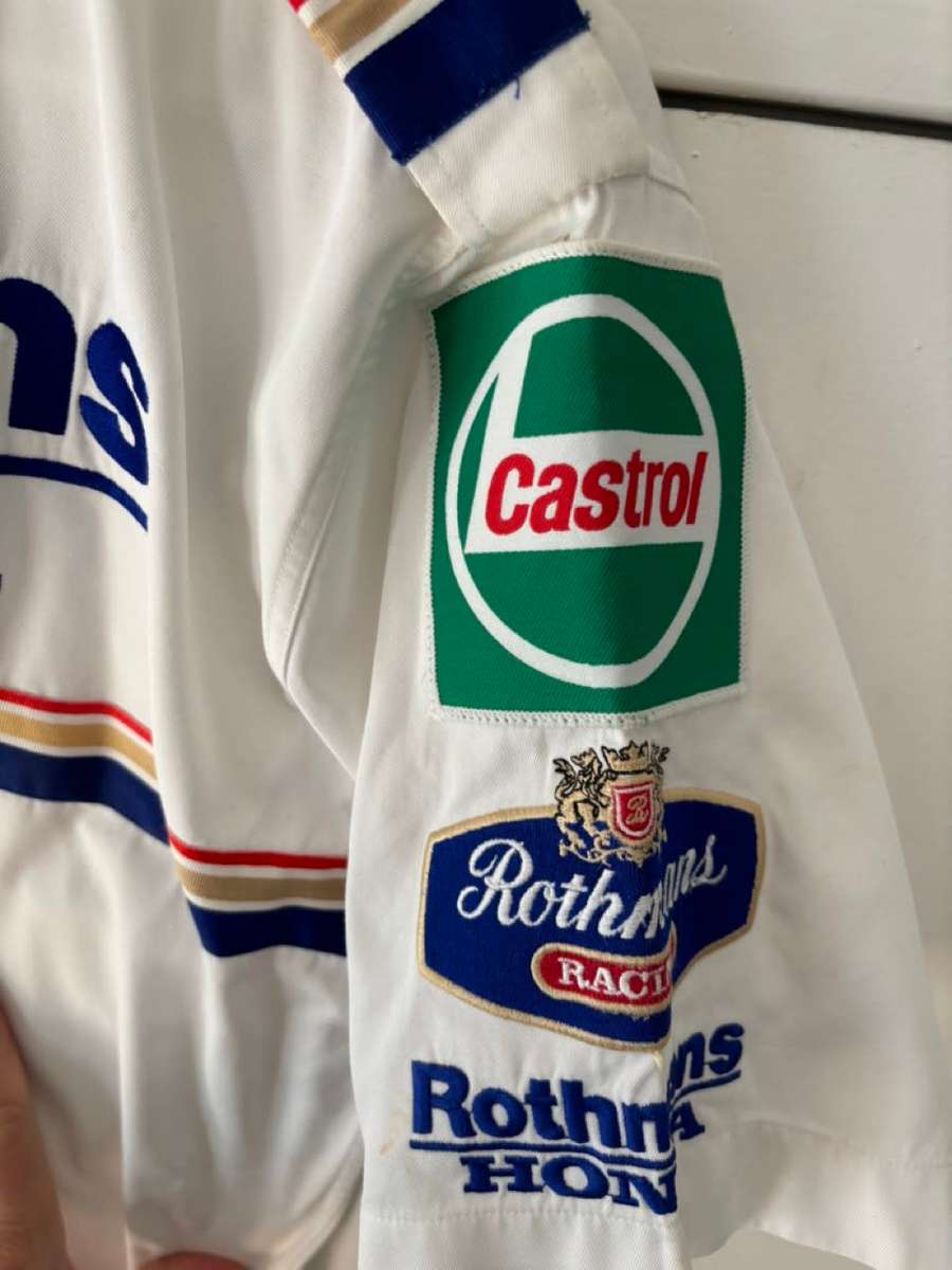 Official Team Worn Rothmans Honda 1990s Motorbike World Championship Shirt
