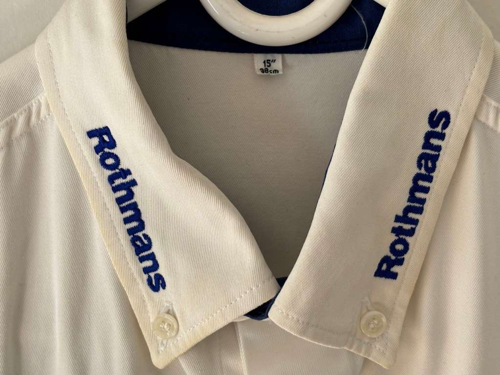 Official Team Worn Rothmans Honda 1990s Motorbike World Championship Shirt