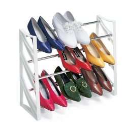 3 Tier Convertible 9 pair Shoe Rack