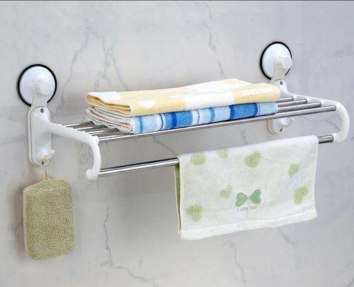 Bath Towel Rack with Hooks