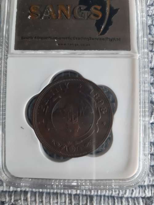 1898 1 penny graded XF40 - VF