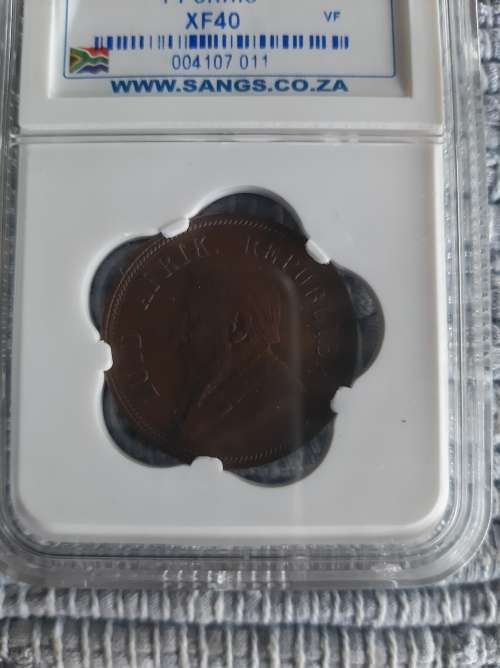 1898 1 penny graded XF40 - VF