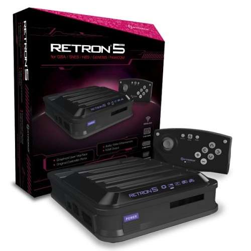 RetroN 5 Gaming Console (Black) plus additional controller