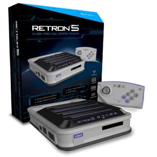 RetroN 5 Gaming Console (Grey) plus additional controller