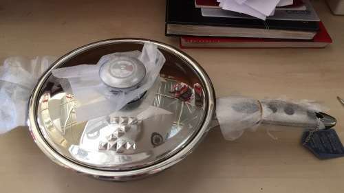 Stainless Steel Frypan Ø 24CM(3L) 9 Layer Capsuled Set with Thermostat lids