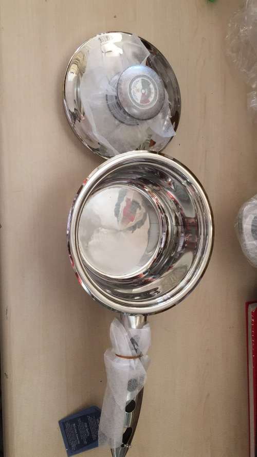 Stainless Steel Saucepan Ø 16CM(1.6L) 9 Layer Capsuled Set with Thermostat lids