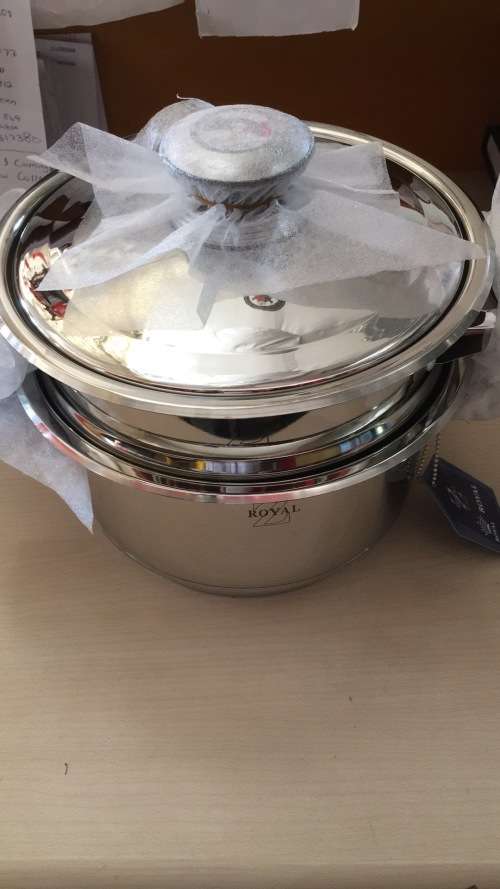 Stainless Steel Casserole Ø 20CM(3L) 9 Layer Capsuled Set with Thermostat lids