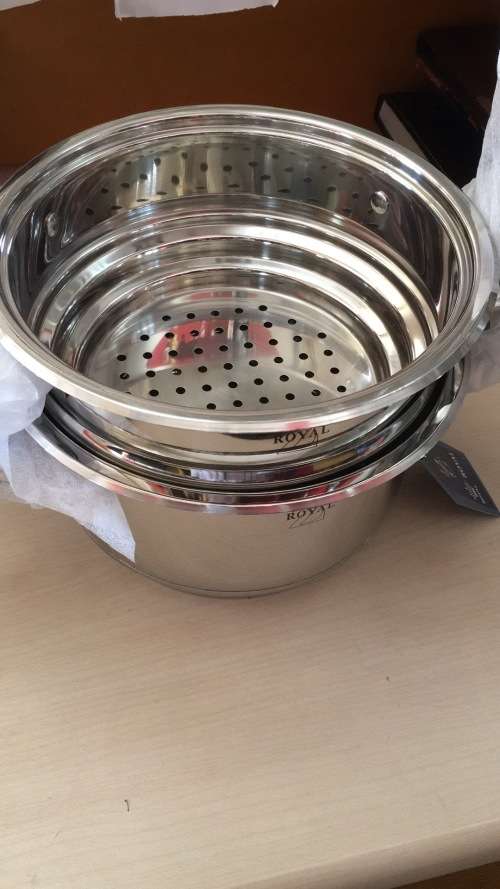 Stainless Steel Casserole Ø 20CM(3L) 9 Layer Capsuled Set with Thermostat lids