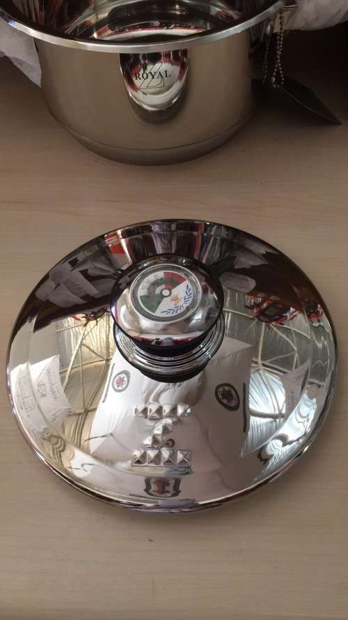 Stainless Steel Casserole Ø 20CM(3L) 9 Layer Capsuled Set with Thermostat lids