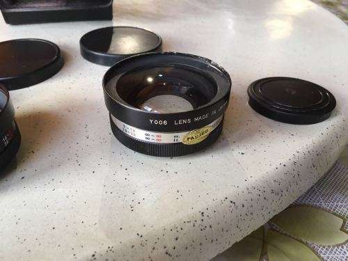 Yashica Electro Conversion Set Yashikor AUX Wide Angle 1: 4 & Telephoto 1: 4 Lens