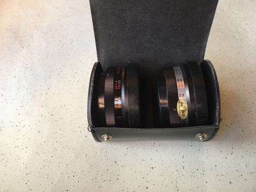 Yashica Electro Conversion Set Yashikor AUX Wide Angle 1: 4 & Telephoto 1: 4 Lens