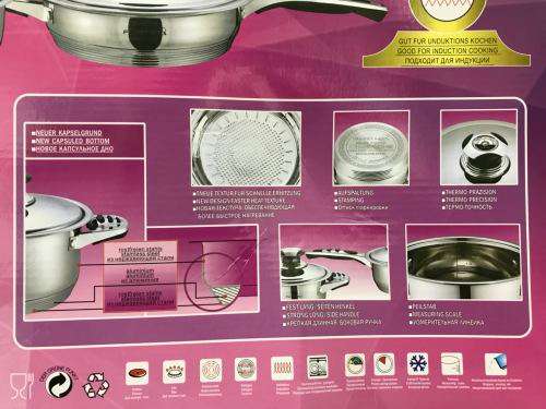 FUJISTAR 14 Pieces Stainless Steel Cookware Set (READ DESCRIPTION)