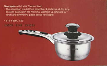 HOFF MAYER 16 Pieces Stainless Steel Cookware Set (READ DESCRIPTION)