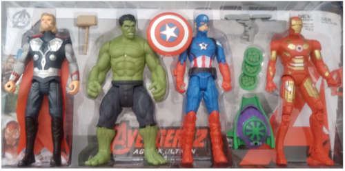 Avengers Action Figures x 4