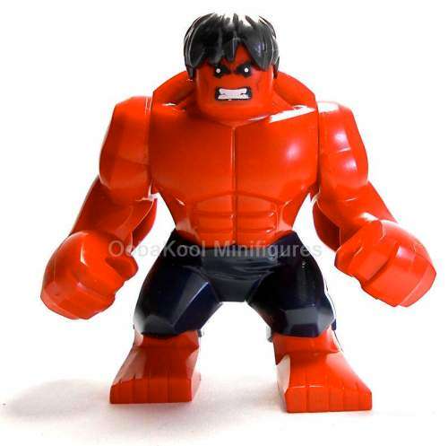 RED HULK / MEGA SIZE / OobaKool Minifigure