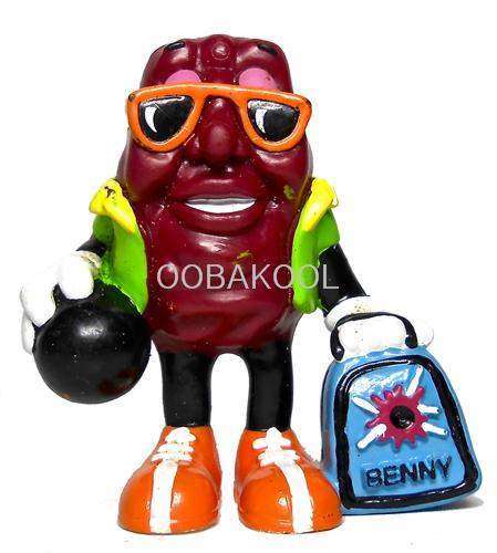 THE CALIFORNIA RAISINS / BOWLING BENNY / Vintage OobaKool Figurine