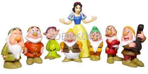 DISNEY / SNOW WHITE AND THE SEVEN DWARFS SET OF 8 FIGURES / OobaKool