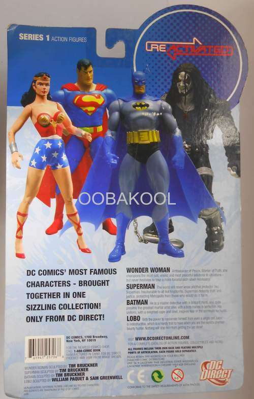 SUPERMAN / REACTIVATED DC DIRECT 16cm RARE COLLECTOR ACTION FIGURE / NEW IN BOX / OobaKool
