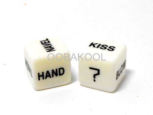 SALE!! -NAUGHTY DICE / NOVELTY FUN SEX PARTY GAME / When You're 2 Big For Spin The Bottle / OobaKool