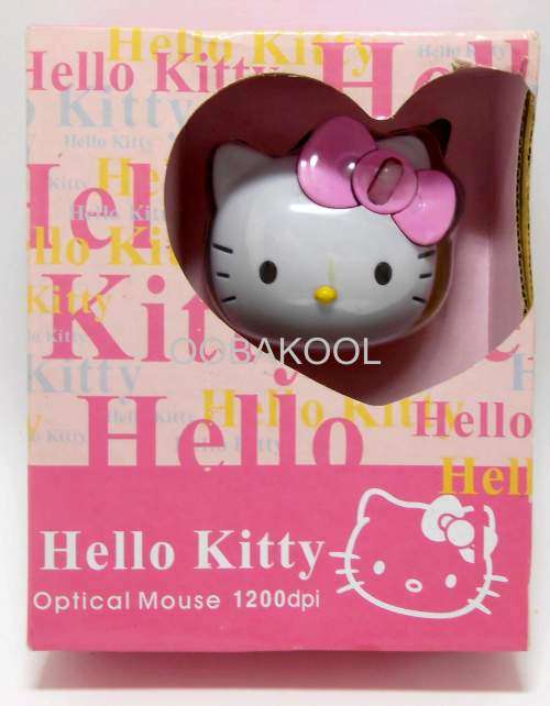 HELLO KITTY / 3D OPTICAL COMPUTER MOUSE / PC & MAC / Left & Right Click + Scroll Function / OobaKool
