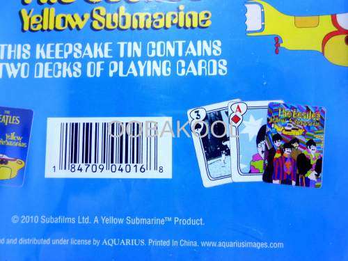 THE BEATLES / YELLOW SUBMARINE / SPECIAL EDITION / 2 SETS PLAYING CARDS / OobaKool Gift For Fans