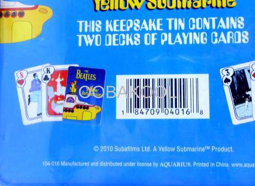 THE BEATLES / YELLOW SUBMARINE / SPECIAL EDITION / 2 SETS PLAYING CARDS / OobaKool Gift For Fans