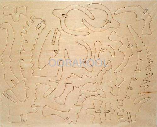 SUPER SALE!! - 3D WOODEN PUZZLE / STYRACOSAURUS DINOSAUR / OobaKool