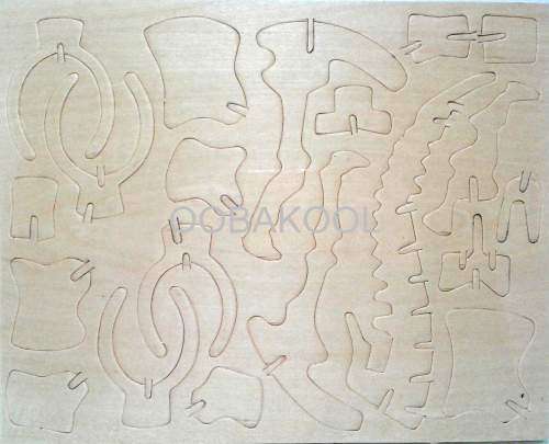 SUPER SALE!! - 3D WOODEN PUZZLE / LITTLE STEGOSAURUS DINOSAUR / OobaKool Puzzles