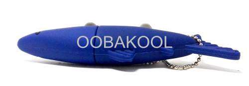 8GB USB / GREAT WHITE SHARK (BLUE) FLASH MEMORY DRIVE / OobaKool