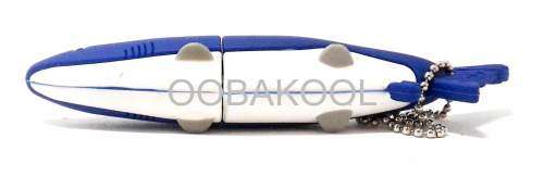 8GB USB / GREAT WHITE SHARK (BLUE) FLASH MEMORY DRIVE / OobaKool