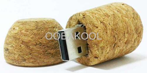 4GB USB / CHAMPAGNE CORK FLASH MEMORY DRIVE / OobaKool