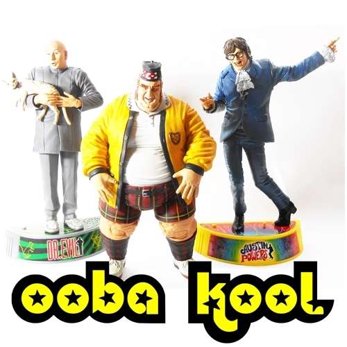SUPER SALE!! -AUSTIN POWERS / FAT BASTARD / DR EVIL / 2000 MCFARLANE COLLECTOR FIGURE SET / OobaKool