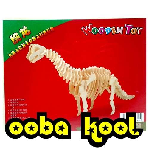 SUPER SALE!! - 3D WOODEN PUZZLE / BRACHIOSAURUS DINOSAUR / OobaKool