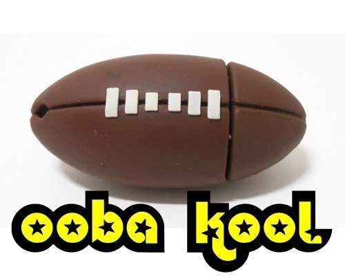 SUPER SALE!! - 4GB USB / RUGBY BALL MEMORY FLASH DRIVE / OobaKool