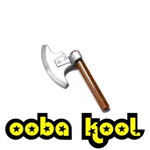 FIGURE WEAPONS / AXE / BROWN / OobaKool Minifigure Accessories