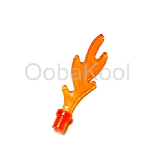 FIGURE ACCESSORY / FLAME EFFECT / TRANSLUCENT ORANGE / OobaKool Minifigure Accessories